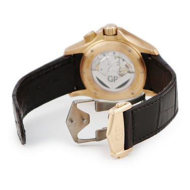 腕時計 ジラールペルゴ GIRARD PERREGAUX トラベラー 49655-52-131-BB6A 自動巻き メンズ K18RG無垢 バー 地球儀 ラージデイト GMT