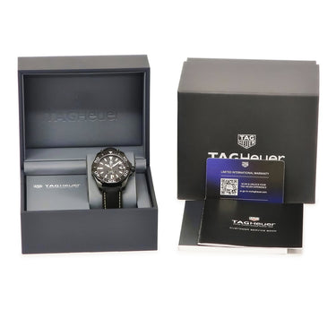 腕時計 タグホイヤー TAG Heuer アクアレーサー 300m キャリバー5 ブラックバージョン WAY218A.FC6362 自動巻き メンズ 黒PVD加工SS