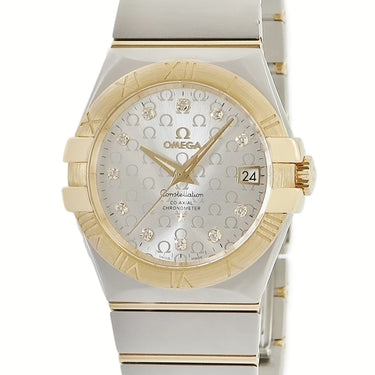 腕時計 オメガ OMEGA コンステレーション CO-AXIAL 123.20.35.20.52.004 自動巻き メンズ 純正ダイヤ K18YG×SS コンビ