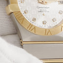 腕時計 オメガ OMEGA コンステレーション CO-AXIAL 123.20.35.20.52.004 自動巻き メンズ 純正ダイヤ K18YG×SS コンビ