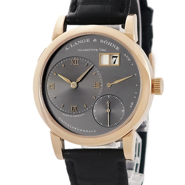 腕時計 ランゲ&ゾーネ LANGE&SOHNE ランゲ1 101.033 手巻き メンズ K18PG無垢 ビッグデイト グレー パワーリザーブインジケーター