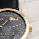 腕時計 ランゲ&ゾーネ LANGE&SOHNE ランゲ1 101.033 手巻き メンズ K18PG無垢 ビッグデイト グレー パワーリザーブインジケーター