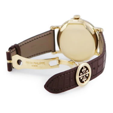 腕時計 パテックフィリップ PATEK PHILIPPE カラトラバ オフィサー 5153J-001 自動巻き メンズ K18YG無垢製 シルバー