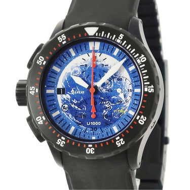 腕時計 ジン SINN MOTHER EARTH 松本零士生誕80周年記念限定モデル クロノ U1000.S 自動巻き メンズ 新同品 9時位置リューズ 限定