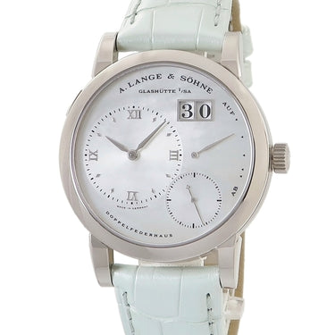 腕時計 ランゲ&ゾーネ LANGE&SOHNE ランゲ1 ソワレ 110.029 LS1103CA 手巻き メンズ K18WG無垢 シェル ラージデイト