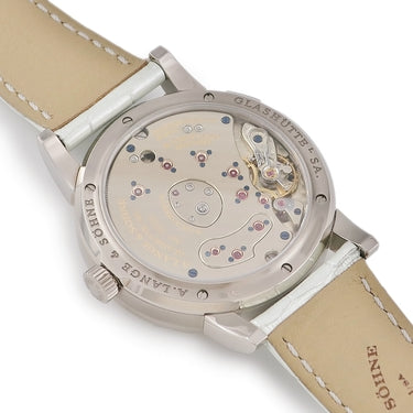 腕時計 ランゲ&ゾーネ LANGE&SOHNE ランゲ1 ソワレ 110.029 LS1103CA 手巻き メンズ K18WG無垢 シェル ラージデイト