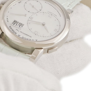 腕時計 ランゲ&ゾーネ LANGE&SOHNE ランゲ1 ソワレ 110.029 LS1103CA 手巻き メンズ K18WG無垢 シェル ラージデイト