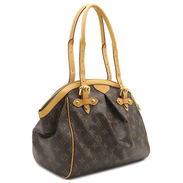 ルイヴィトン LOUIS VUITTON ティヴォリ GM M40144 モノグラム モノグラムキャンバス ハンドバッグ ゴールド金具 茶 肩掛け ショルダー