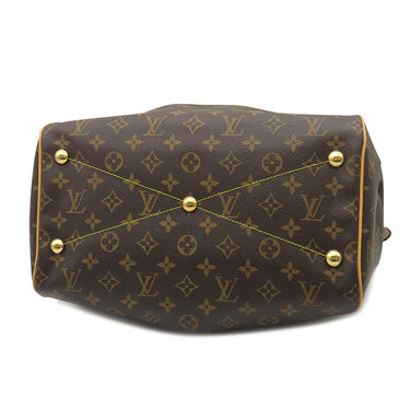 ルイヴィトン LOUIS VUITTON ティヴォリ GM M40144 モノグラム モノグラムキャンバス ハンドバッグ ゴールド金具 茶 肩掛け ショルダー