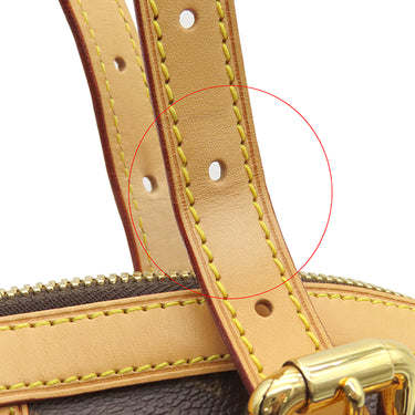 ルイヴィトン LOUIS VUITTON ティヴォリ GM M40144 モノグラム モノグラムキャンバス ハンドバッグ ゴールド金具 茶 肩掛け ショルダー