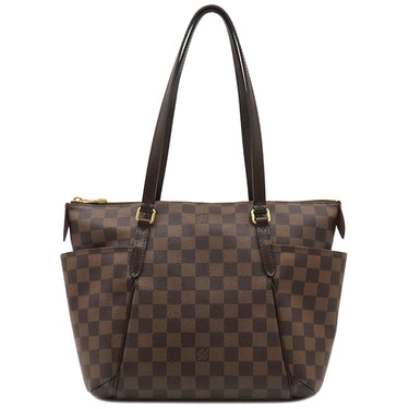 ルイヴィトン LOUIS VUITTON トータリーPM N41282 ダミエエベヌ ダミエキャンバス トートバッグ ゴールド金具 ショルダー 肩掛け 茶