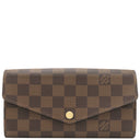 ルイヴィトン LOUIS VUITTON ポルトフォイユ サラ N63209 ダミエエベヌ ダミエキャンバス 長財布 ゴールド金具 茶 二つ折り財布