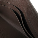 ルイヴィトン LOUIS VUITTON ポルトフォイユ サラ N63209 ダミエエベヌ ダミエキャンバス 長財布 ゴールド金具 茶 二つ折り財布