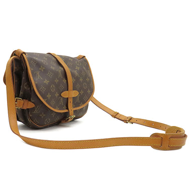 ルイヴィトン LOUIS VUITTON ソミュール 30 M42256 モノグラム モノグラムキャンバス ショルダーバッグ ゴールド金具 茶  斜め掛け