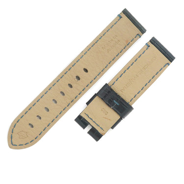 パネライ PANERAI ネイビー クロコダイル 腕時計パーツ 新品同様 純正 替え クロコ ベルト バンド ストラップ 22ｍｍ ネイビー 紺