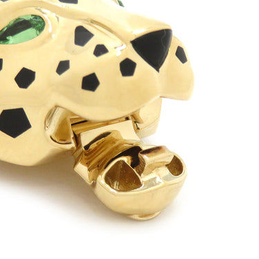 カルティエ Cartier パンテール ドゥ カルティエ イエローゴールド K18YG ダイヤモンド ツァボライト オニキス ラッカー ネックレス パンサー 750 18K