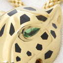 カルティエ Cartier パンテール ドゥ カルティエ イエローゴールド K18YG ダイヤモンド ツァボライト オニキス ラッカー ネックレス パンサー 750 18K