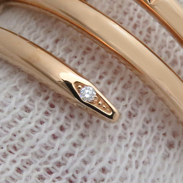 カルティエ Cartier ジュストアンクル ダブル ダイヤ B4210800 ピンクゴールド K18PG ダイヤモンド #52(JP12) リング 指輪 750 JUSTE UN CLOU