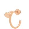 カルティエ Cartier ジュスト アン クル 片耳ピアス ピンクゴールド K18PG ピアス 750 18K RG フープ