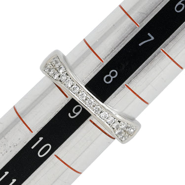 セリーヌ CELINE プラチナシルバー Pt1000 ダイヤモンド リング 指輪 ダイヤ プラチナ1000 マリッジリング ブライダルリング 9号