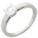 ブルガリ BVLGARI グリフ ソリテール プラチナシルバー Pt950 ダイヤモンド リング 指輪 1石 1粒 10.5号