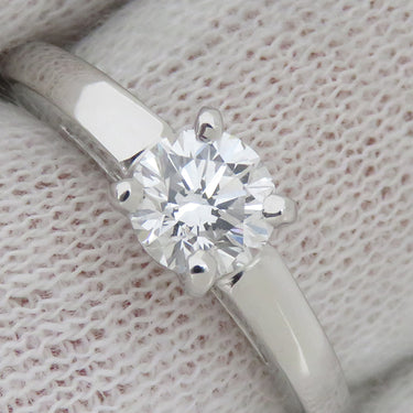 ブルガリ BVLGARI グリフ ソリテール プラチナシルバー Pt950 ダイヤモンド リング 指輪 1石 1粒 10.5号