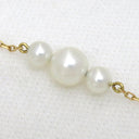 ミキモト MIKIMOTO パールネックレス イエローゴールド K18YG パール ネックレス MIKIMOTO 3P
