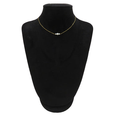 ミキモト MIKIMOTO パールネックレス イエローゴールド K18YG パール ネックレス MIKIMOTO 3P