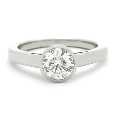 カルティエ Cartier ソリテール プラチナシルバー Pt950 ダイヤモンド #46(JP6) リング 指輪 6号