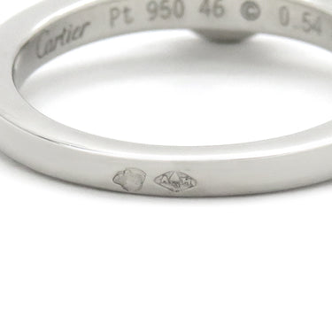 カルティエ Cartier ソリテール プラチナシルバー Pt950 ダイヤモンド #46(JP6) リング 指輪 6号