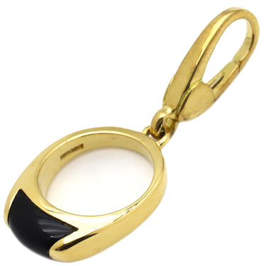 ブルガリ BVLGARI トロンケット イエローゴールド K18YG オニキス チャーム ブラック 750 18金 オニキス
