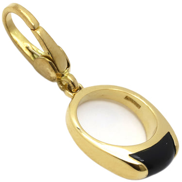 ブルガリ BVLGARI トロンケット イエローゴールド K18YG オニキス チャーム ブラック 750 18金 オニキス