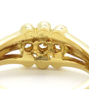 クリスチャン・ディオール Christian Dior イエローゴールド K18YG ダイヤモンド リング 指輪 750 18K 3P ダイヤモンド 11号 11号