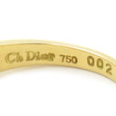 クリスチャン・ディオール Christian Dior イエローゴールド K18YG ダイヤモンド リング 指輪 750 18K 3P ダイヤモンド 11号 11号
