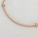 ティファニー Tiffany & Co Tスマイル ペンダント スモール ダイヤ 63058815 ローズゴールド K18PG ダイヤモンド ネックレス ピンクゴールド Au750 Tiffany T smile