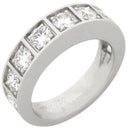 カルティエ Cartier テクトニック ダイヤ B4039600 ホワイトゴールド K18WG ダイヤモンド #49(JP9) リング 指輪 Au750 WG 9Pダイヤ 9号