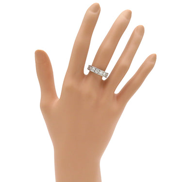 カルティエ Cartier テクトニック ダイヤ B4039600 ホワイトゴールド K18WG ダイヤモンド #49(JP9) リング 指輪 Au750 WG 9Pダイヤ 9号