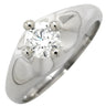 ブルガリ BVLGARI コロナ ソリテール ダイヤリング プラチナシルバー Pt950 ダイヤモンド リング 指輪 1石 1粒 7.5号