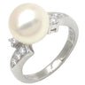 TASAKI TASAKI パール ダイヤリング プラチナシルバー Pt900 パール ダイヤモンド リング 指輪 真珠 1P 1粒 プラチナ 6号