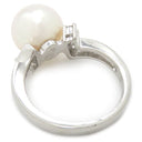 TASAKI TASAKI パール ダイヤリング プラチナシルバー Pt900 パール ダイヤモンド リング 指輪 真珠 1P 1粒 プラチナ 6号