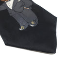 ポロ・ラルフローレン POLO RALPH LAUREN ポロベア 10.5cm ブラック シルク ネクタイ 黒 クマ