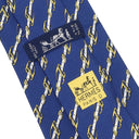 エルメス HERMES 馬具 9cm ネイビー×マルチカラー シルク ネクタイ 紺 ベルト 式典用馬勒