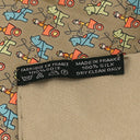 エルメス HERMES スカーフ 45cm カーキ×マルチカラー シルク スカーフ 馬車 騎手 ジョッキー