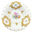 マイセン MEISSEN Bフォーム フラワーブーケ 大皿 グランツゴールド×ホワイト 陶磁器 食器 白 花