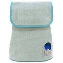 エルメス HERMES レ キャバン バックパック マリン×ミント コットン リュック・デイパック シルバー金具 子供用 キッズ トワルH トリコロール