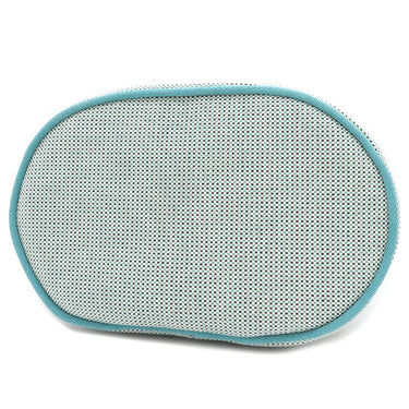 エルメス HERMES レ キャバン バックパック マリン×ミント コットン リュック・デイパック シルバー金具 子供用 キッズ トワルH トリコロール