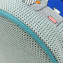 エルメス HERMES レ キャバン バックパック マリン×ミント コットン リュック・デイパック シルバー金具 子供用 キッズ トワルH トリコロール