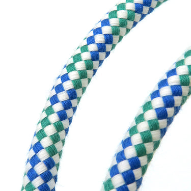 エルメス HERMES レ キャバン バックパック マリン×ミント コットン リュック・デイパック シルバー金具 子供用 キッズ トワルH トリコロール