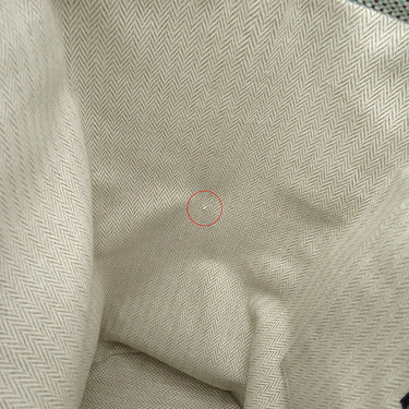 エルメス HERMES レ キャバン バックパック マリン×ミント コットン リュック・デイパック シルバー金具 子供用 キッズ トワルH トリコロール