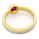 カルティエ Cartier モノストーン ルビー イエローゴールドXピンクゴールドXホワイトゴールド K18PG K18YG K18WG ルビー #49(JP9) リング 指輪 スリーカラー 1P 750 18K 18金 8.5号